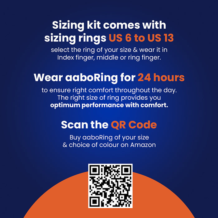 aabo Smart Ring Sizing Kit | Choose from Sizes 6-13 | Plastic Rings Set I Black I Sizing Guide for Your Smart Wearable Ring Visit the aabo Store