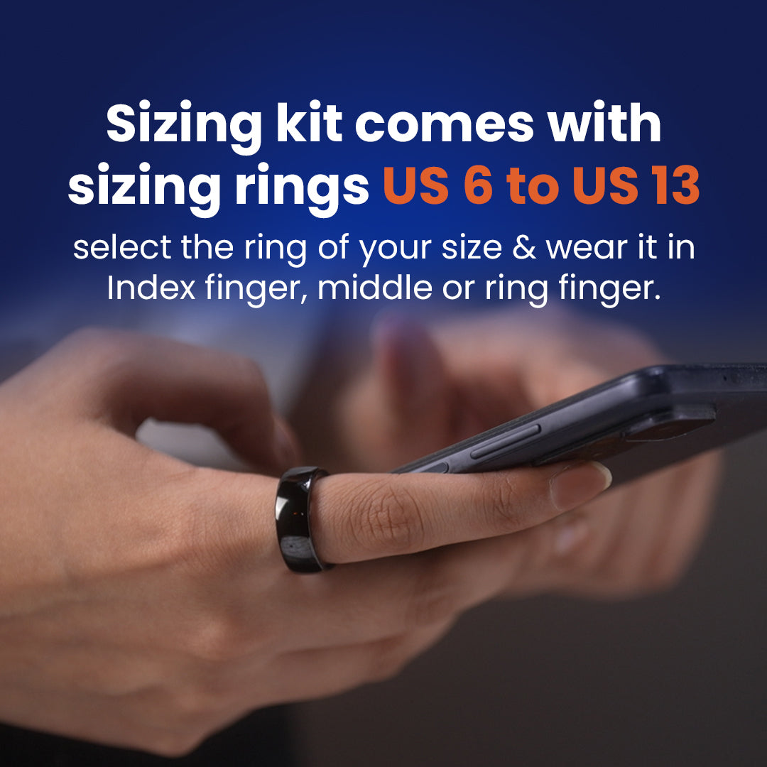 aabo Smart Ring Sizing Kit | Choose from Sizes 6-13 | Plastic Rings Set I Black I Sizing Guide for Your Smart Wearable Ring Visit the aabo Store
